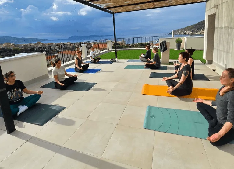 Workshop participants during a guided outdoor session